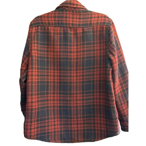 The Stronghold Los Angeles Men's Red Plaid Shacket Size Small Button Up - Picture 5 of 5